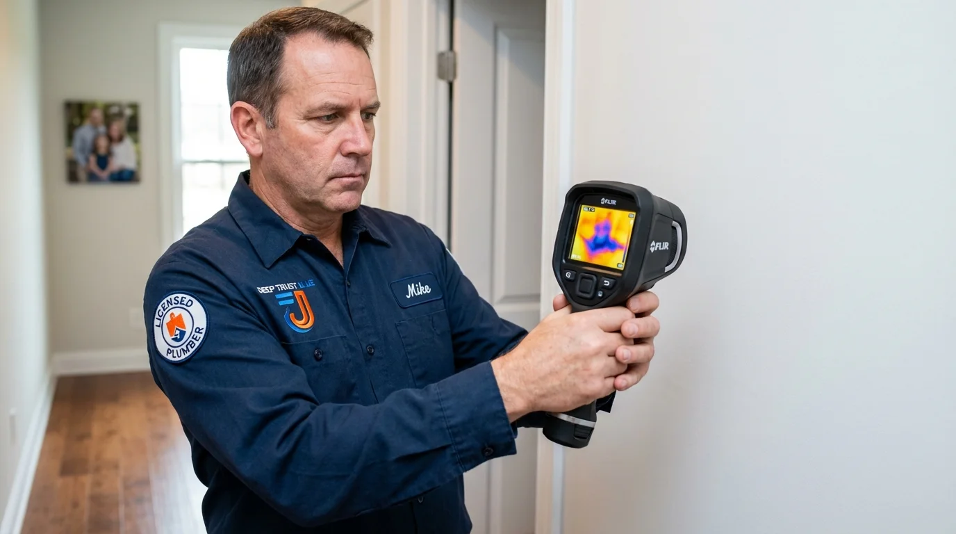 Thermal imaging leak detection by Johns Plumbing LLC in Dayton